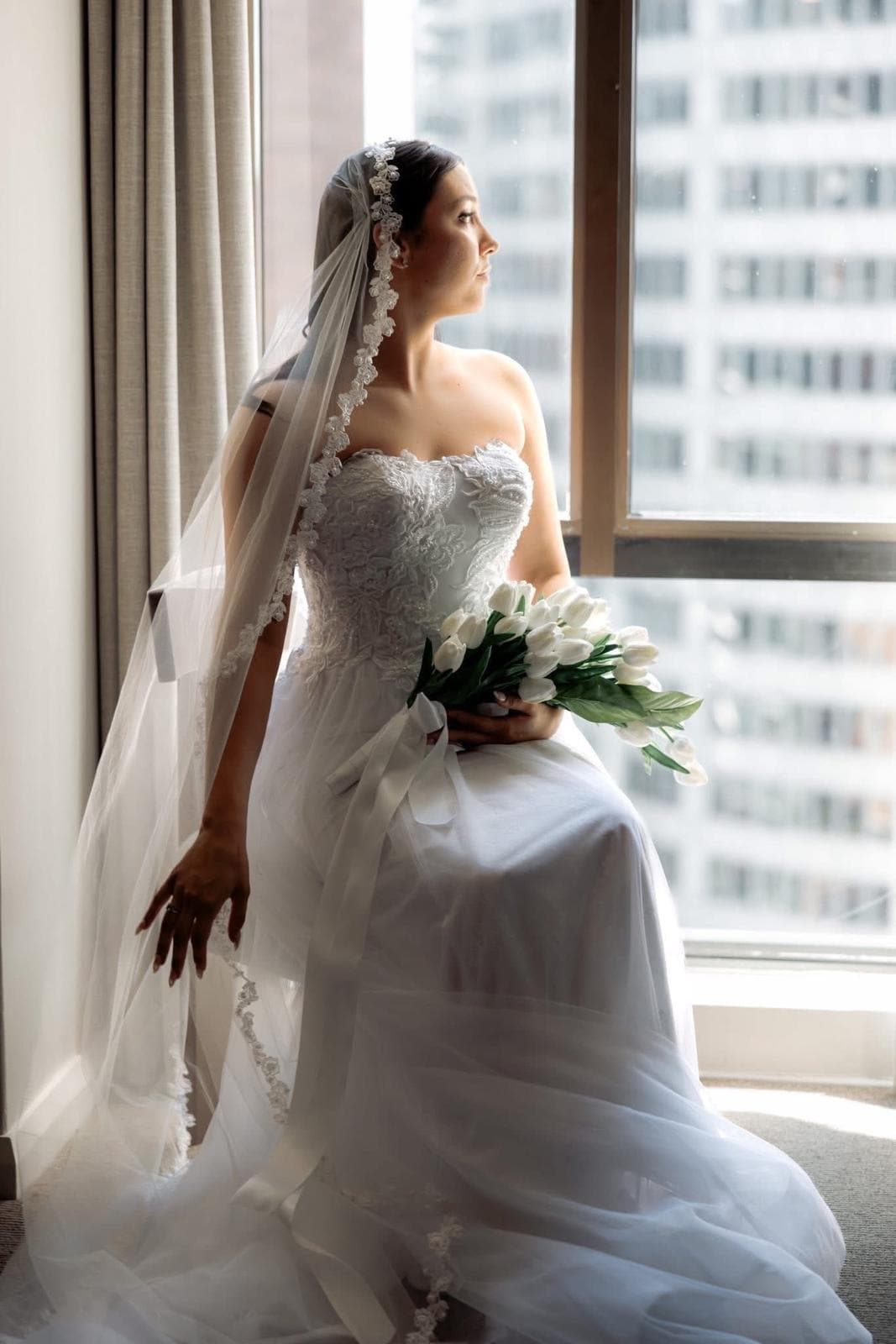 Bridal makeup and hair by Amber Linane